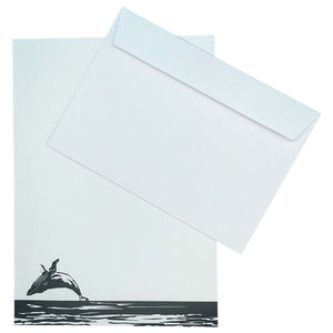 Breaching Whale Writing Paper Compendium