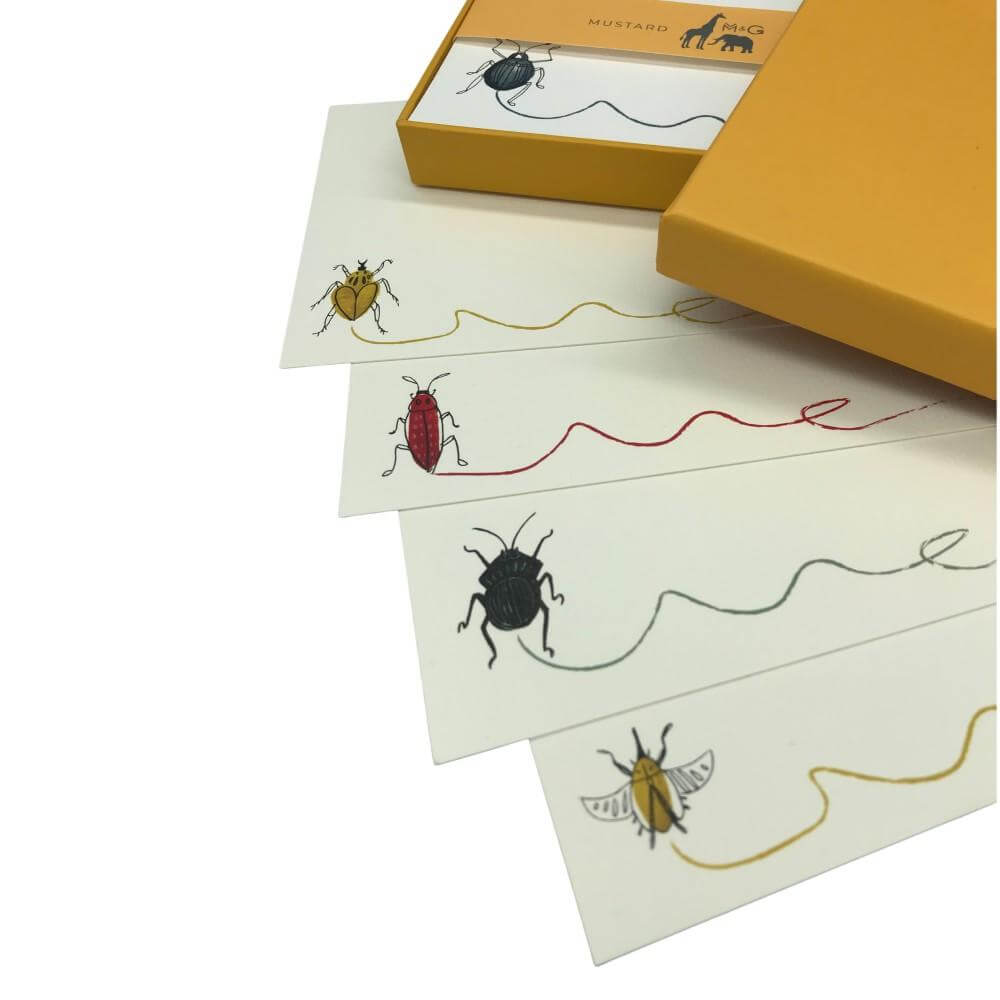 Buggy Scribble Notecard Set with Lined Envelopes