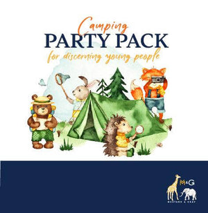 Camping Party Pack Party Box Mustard and Gray Ltd Shropshire UK