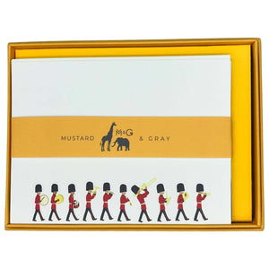 Changing of the Guard Notecard Set Notecards with Plain Envelopes Mustard and Gray Ltd Shropshire UK