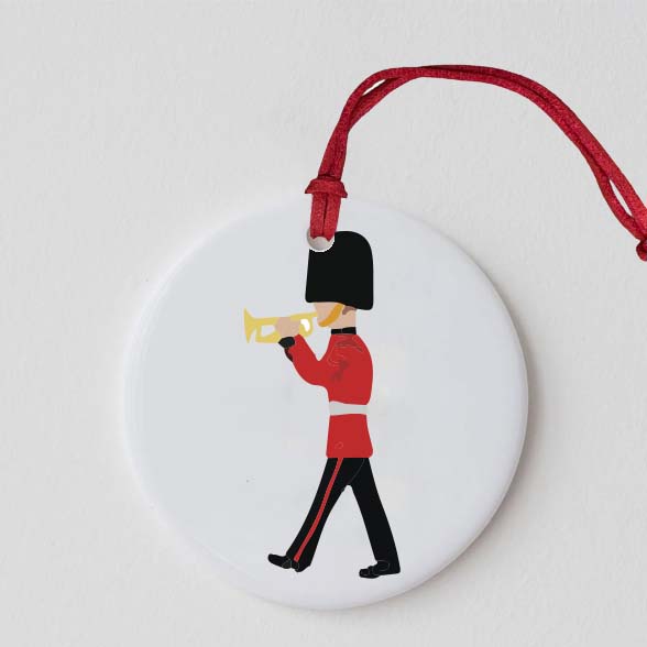 Changing of the Guard Trumpet Christmas Decoration - Mustard and Gray Ltd