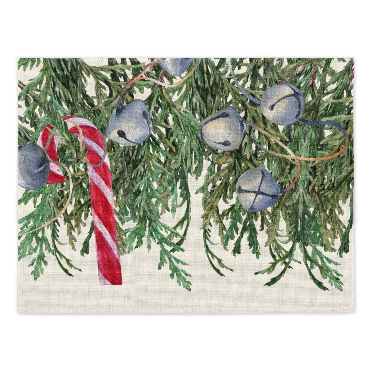 Christmas Baubles Placemats (Set of Four) - Mustard and Gray Ltd