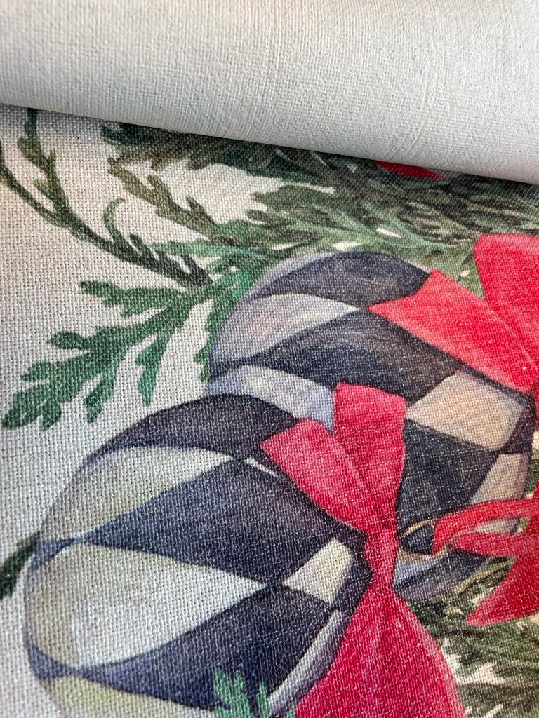 Christmas Baubles Placemats (Set of Four) - Mustard and Gray Ltd