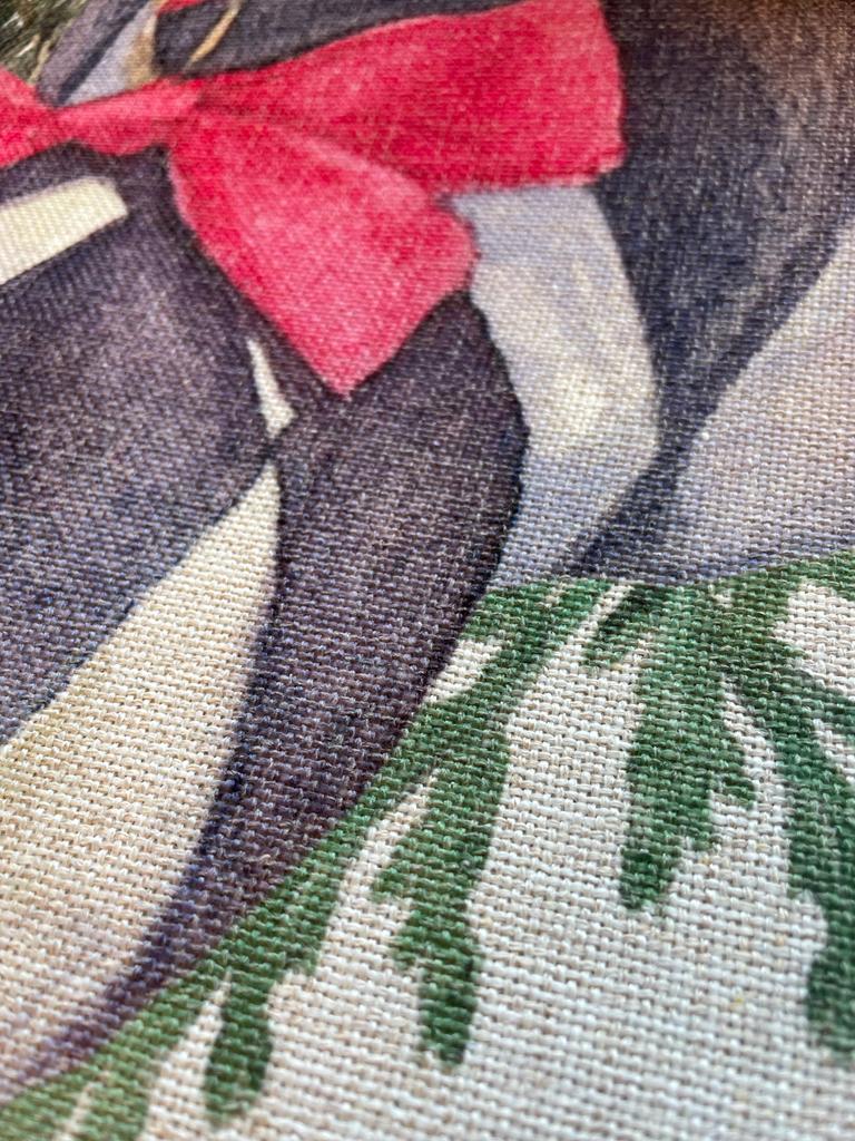 Christmas Baubles Placemats (Set of Four) - Mustard and Gray Ltd
