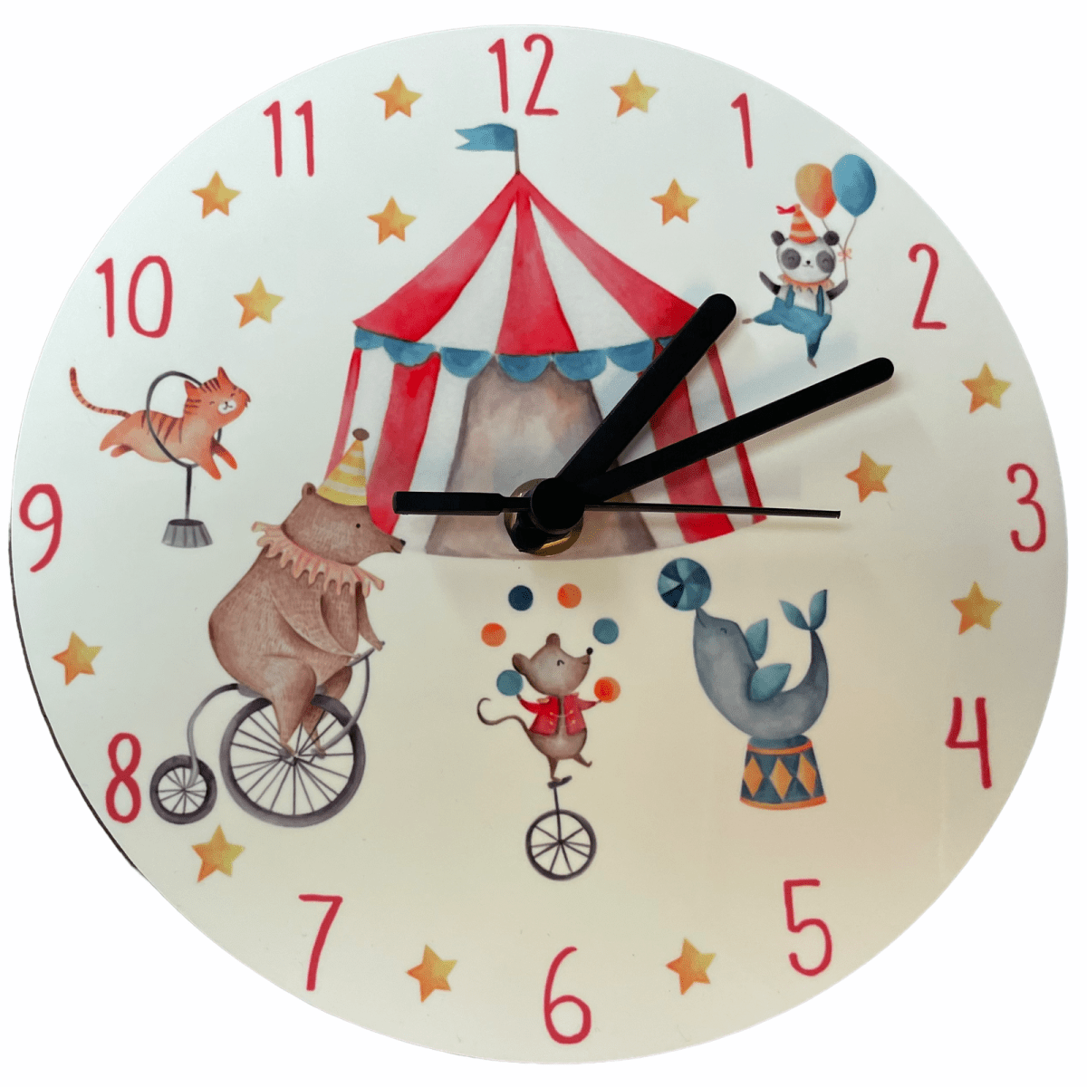 Circus Clock - Mustard and Gray Ltd