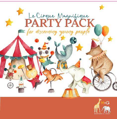 Circus Party Pack Party Box Mustard and Gray Ltd Shropshire UK