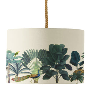 Darwin's Menagerie Ecru Lamp Shade - Mustard and Gray Ltd