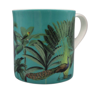 Darwin's Menagerie Green  Mug Mugs Mustard and Gray Ltd Shropshire UK