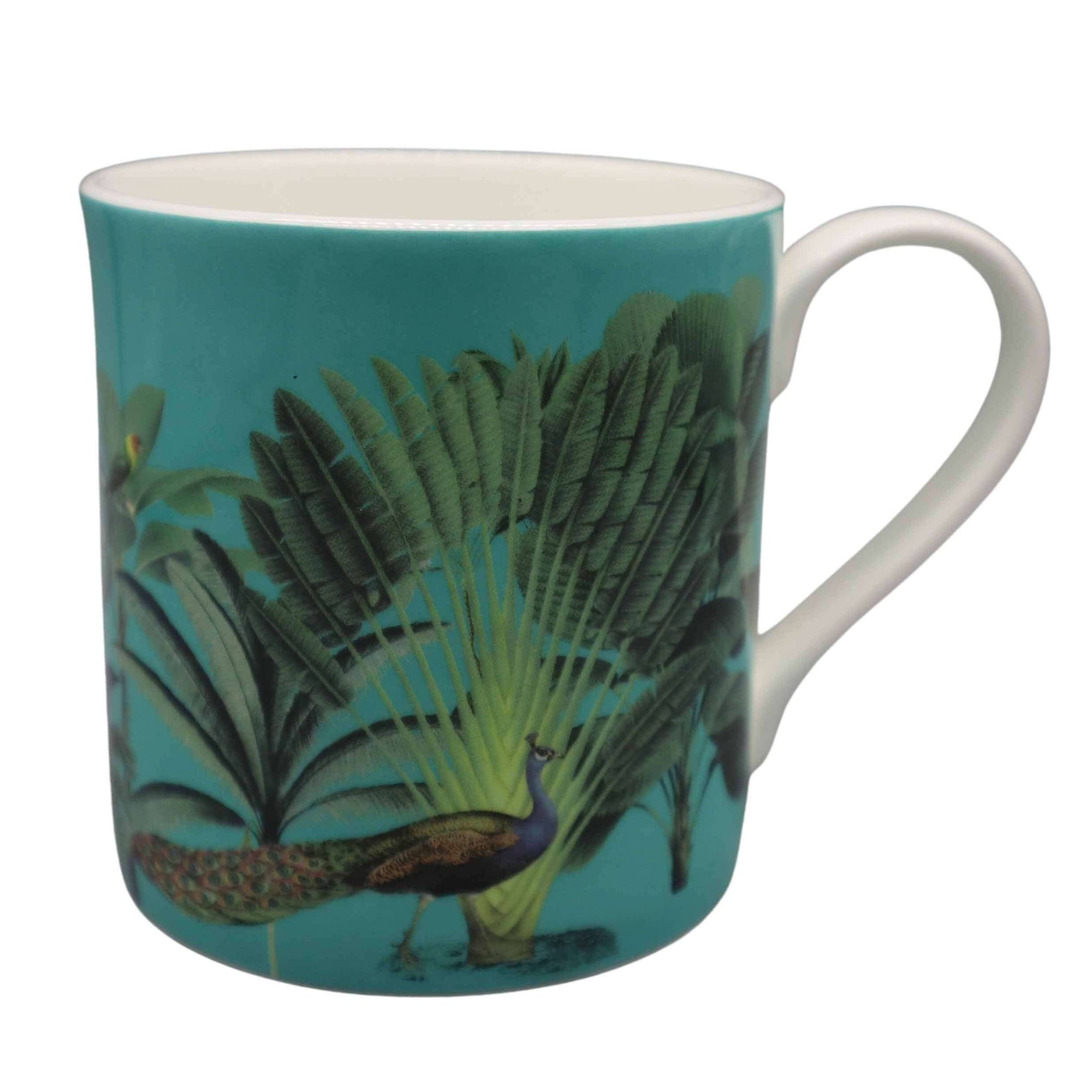 Darwin's Menagerie Green  Mug Mugs Mustard and Gray Ltd Shropshire UK