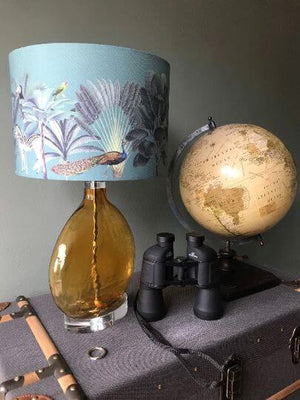 Darwin's Menagerie Green Lamp Shade - Mustard and Gray Ltd