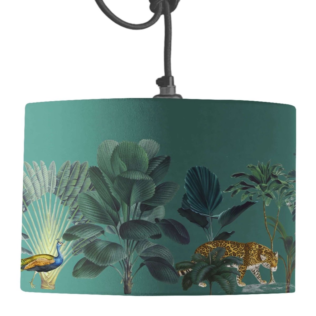 Darwin's Menagerie Green Lamp Shade - Mustard and Gray Ltd