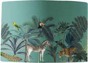 Darwin's Menagerie Green Lamp Shade - Mustard and Gray Ltd
