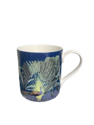 Darwin's Menagerie Mug Set (Four  Mugs - Blue and Red) Mug Set Mustard and Gray Ltd Shropshire UK