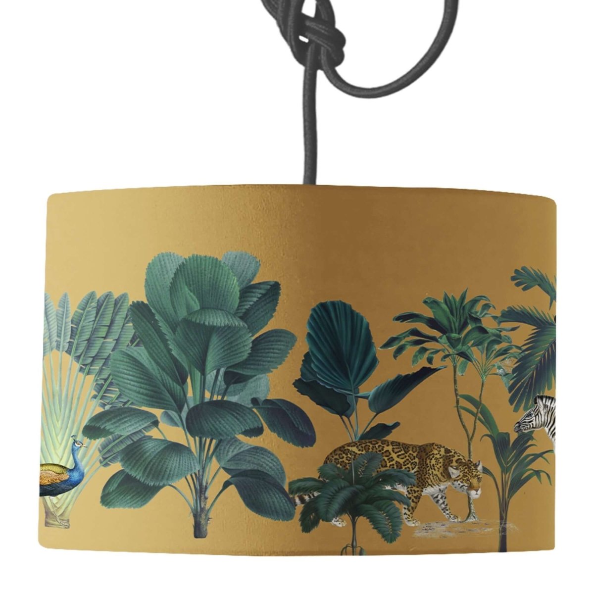 Darwin's Menagerie Mustard Lamp Shade - Mustard and Gray Ltd
