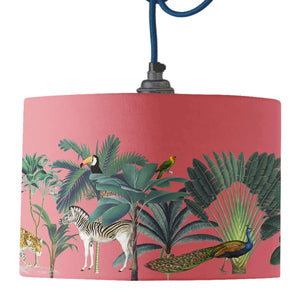 Darwin's Menagerie Pink Lamp Shade lampshade Mustard and Gray Ltd Shropshire UK
