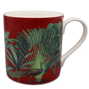 Darwin's Menagerie Red  Mug Mugs Mustard and Gray Ltd Shropshire UK