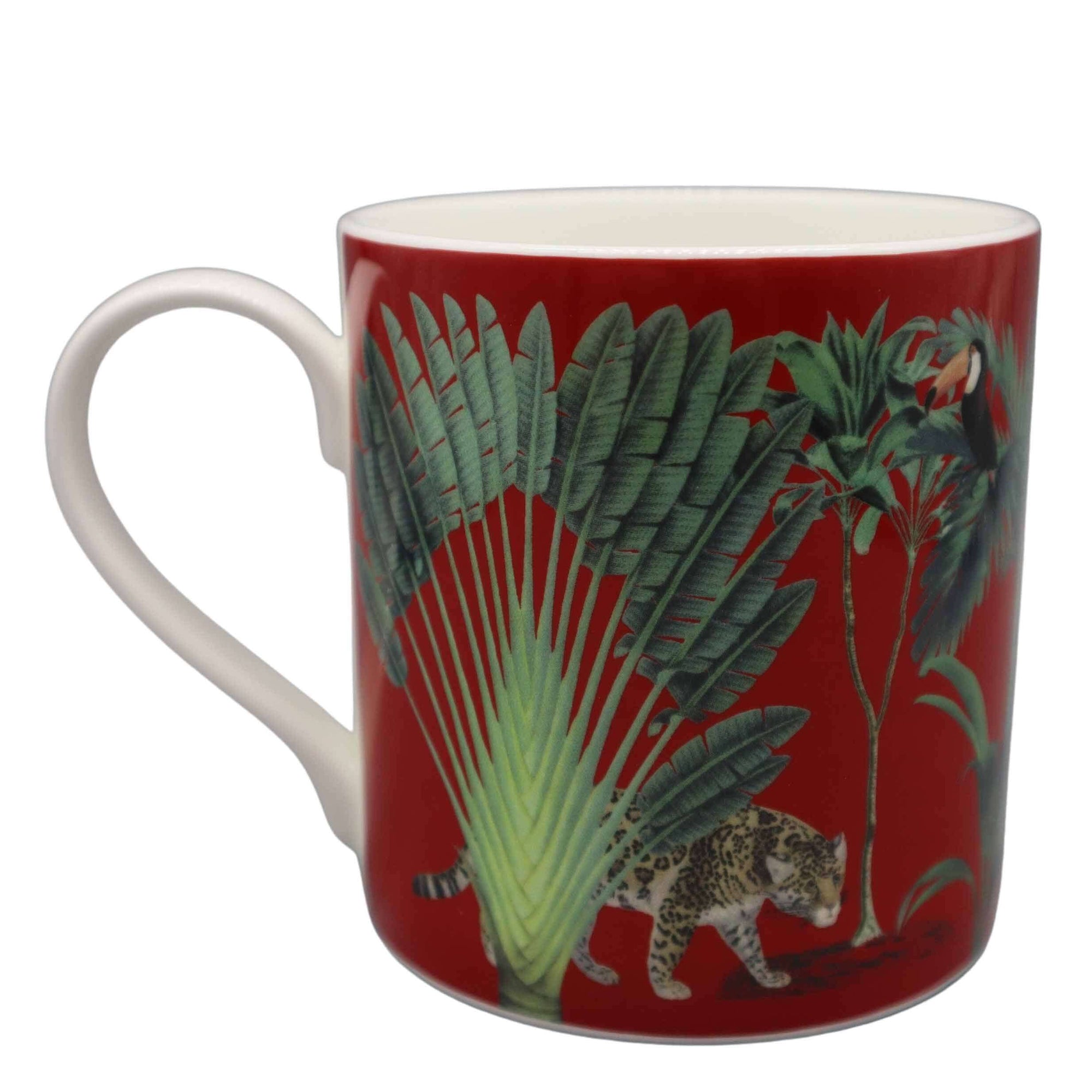 Darwin's Menagerie Red  Mug Mugs Mustard and Gray Ltd Shropshire UK