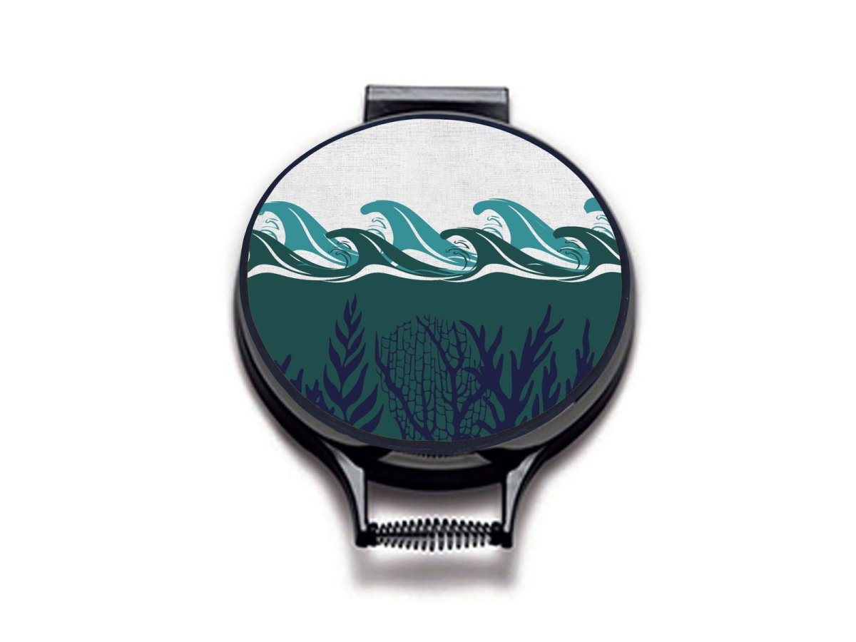 Deep Blue Sea Circular Hob Covers - Night - Mustard and Gray Ltd