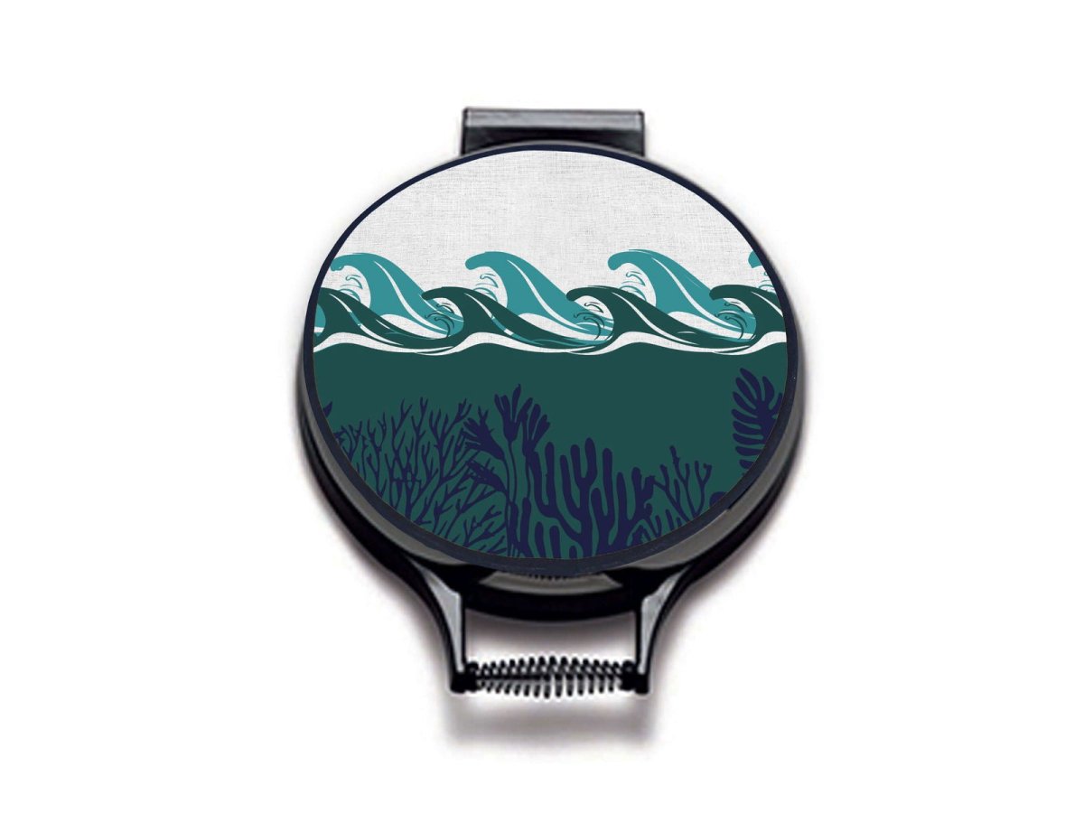 Deep Blue Sea Circular Hob Covers - Night - Mustard and Gray Ltd