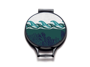 Deep Blue Sea Circular Hob Covers - Night - Mustard and Gray Ltd