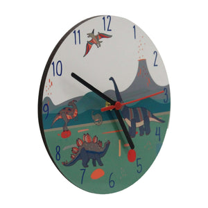 Dinosaur Clock Clock Mustard and Gray Ltd Shropshire UK