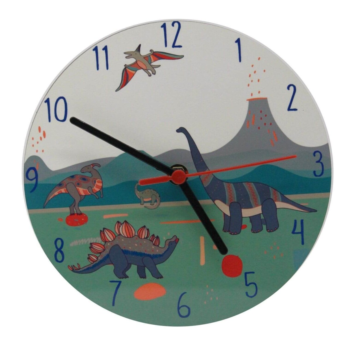 Dinosaur Clock - Mustard and Gray Ltd
