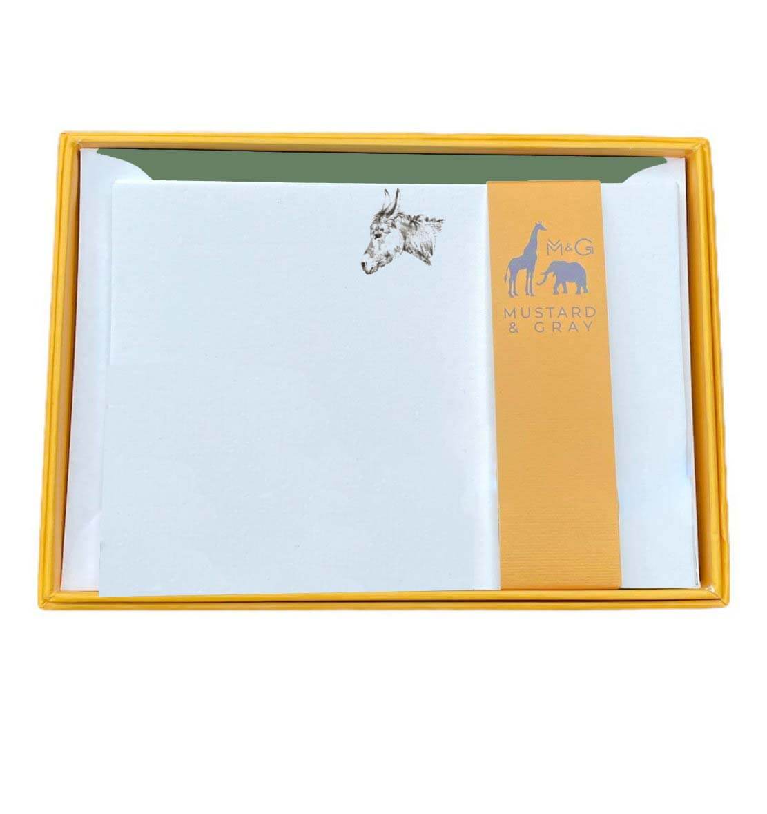 Donkey Notecard Set with Lined Envelopes