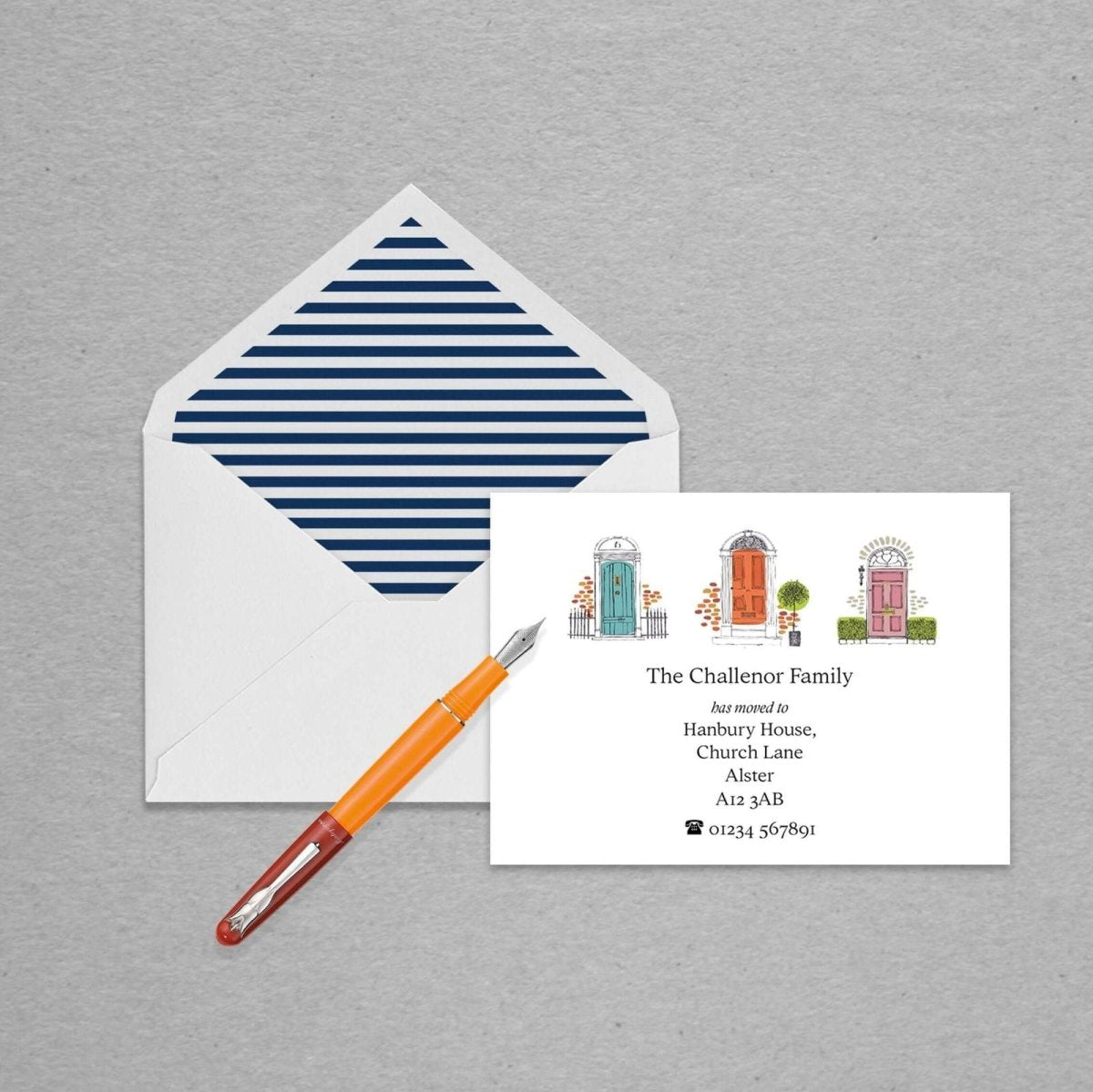 Doors Change of Address Personalised Cards - Mustard and Gray Ltd