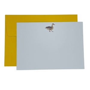 Duck Notecard Set Children's Notecards Mustard and Gray Ltd Shropshire UK