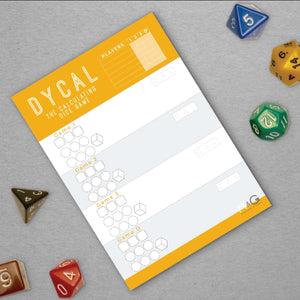 DYCAL The Fun Family Maths Dice Game with Countdown Timer | Great Maths Gift Stocking Filler | Coffee Table Game  Mustard and Gray Ltd Shropshire UK