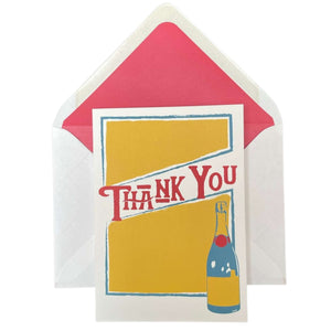 Epoch Thank You Card "Champagne Bottle"