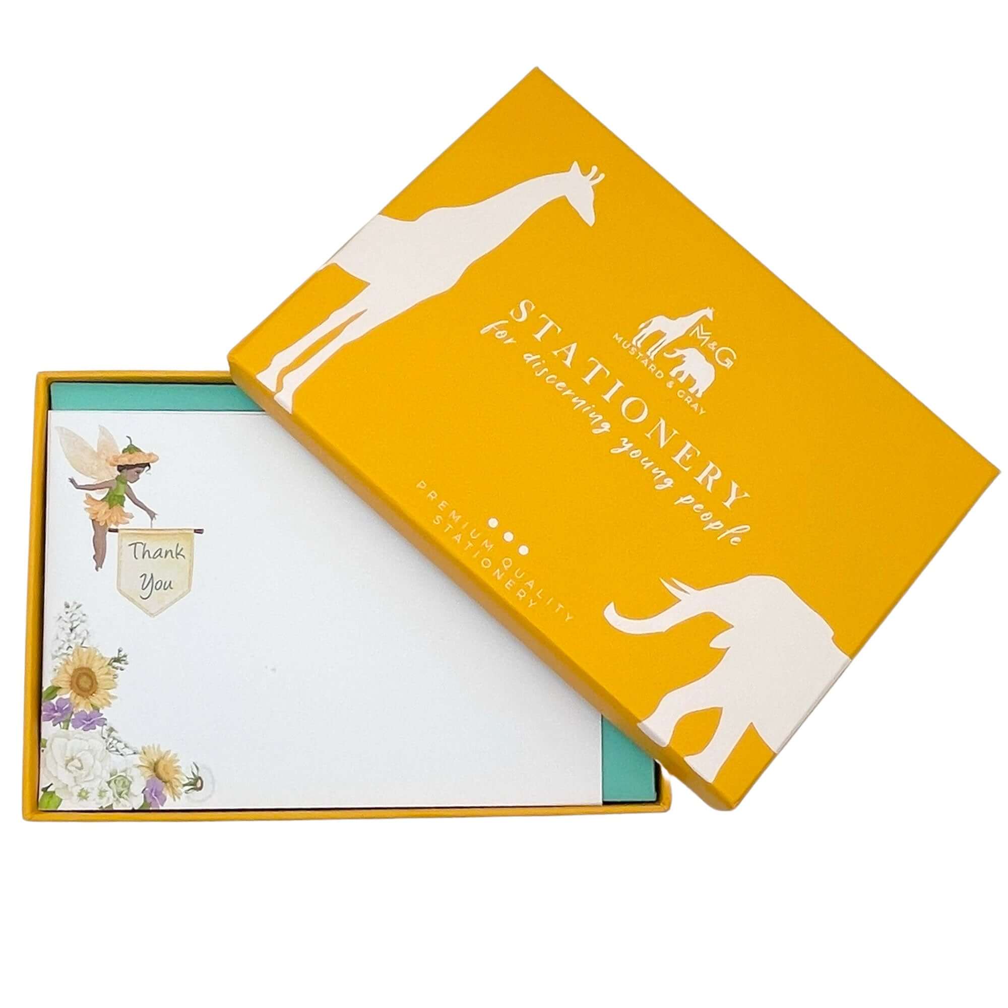 Fairy Thank You Notecard Set Children's Notecards Mustard and Gray Ltd Shropshire UK