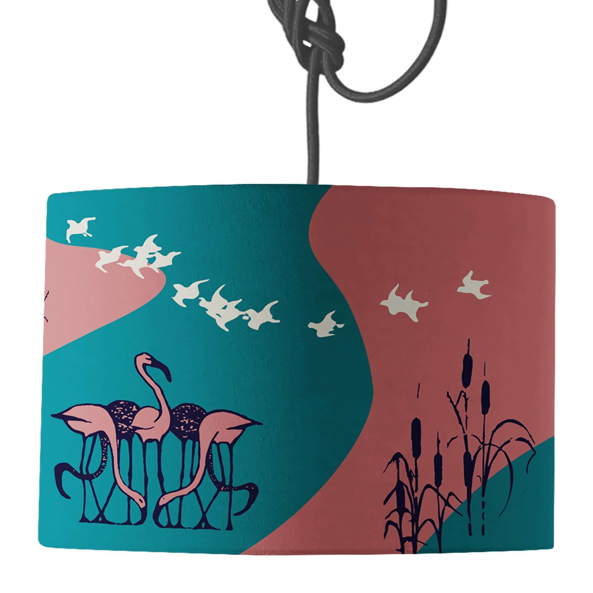 Flamingo Lamp Shade lampshade Mustard and Gray Ltd Shropshire UK
