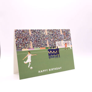 Football Birthday Card Greetings Card Mustard and Gray Ltd Shropshire UK