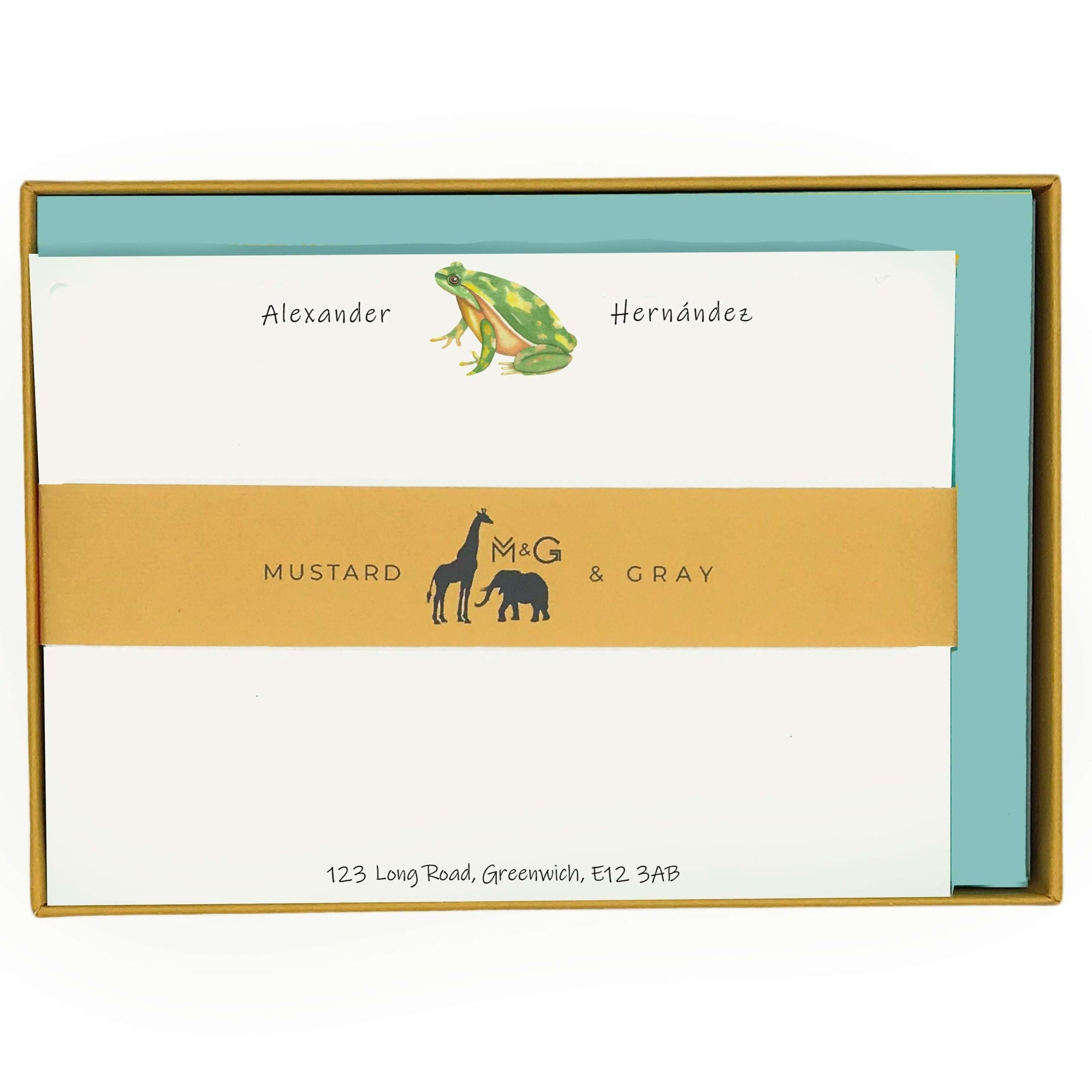 Frog Personalised Notecards
