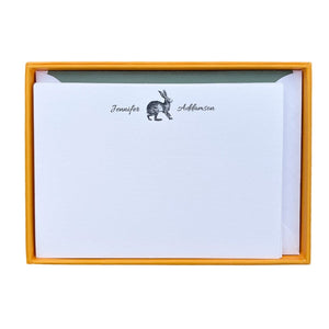 Hare Personalised Notecards - Mustard and Gray Ltd