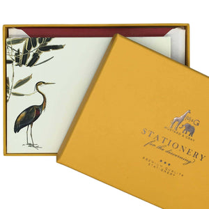 Heron Notecard Set with Lined Envelopes