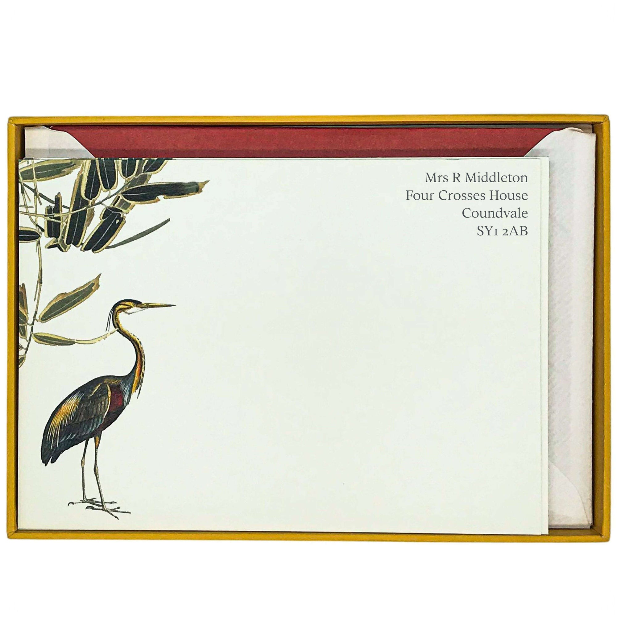 Heron Personalised Notecards