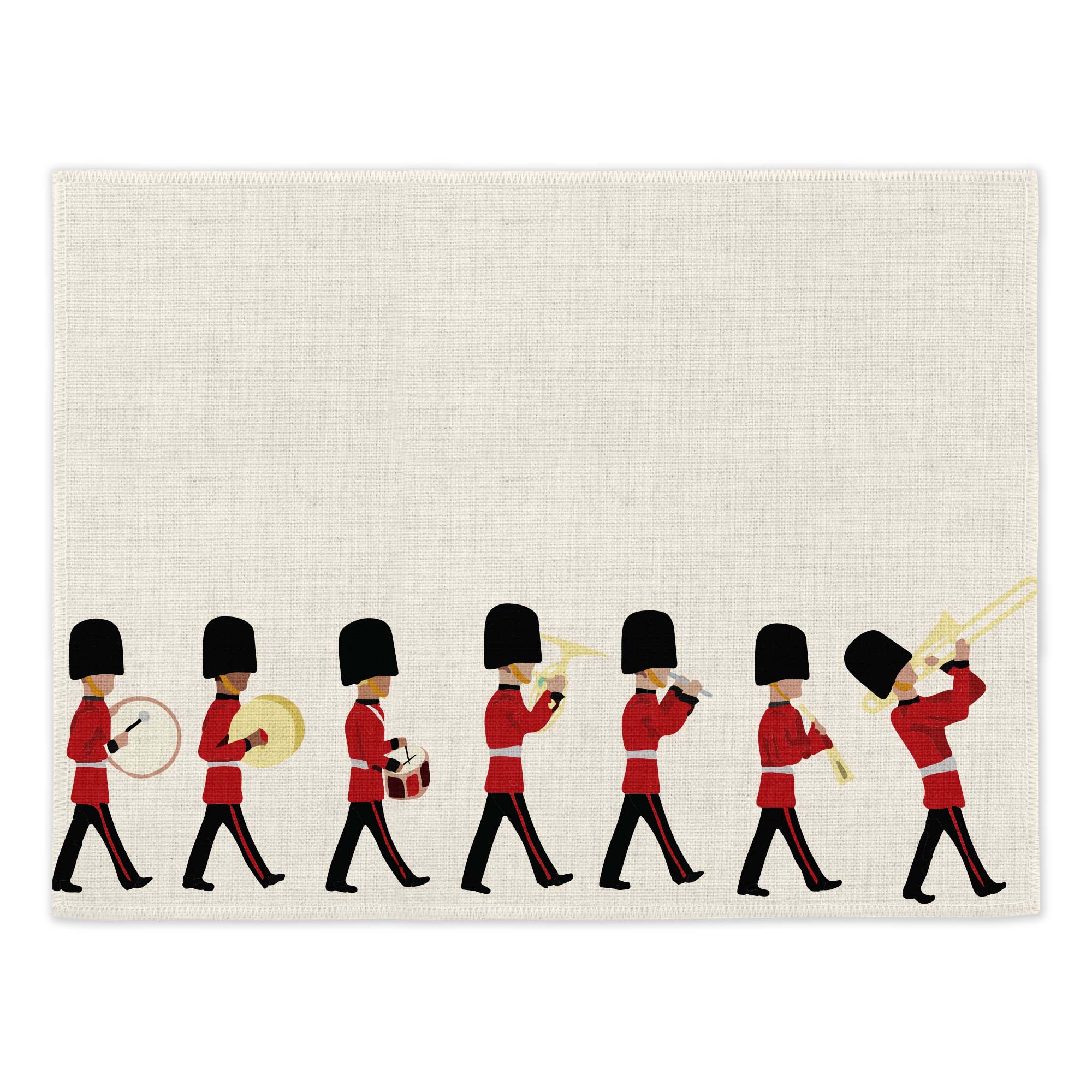 London Changing of the Guard Placemats (Set of Four) Placemats Mustard and Gray Ltd Shropshire UK