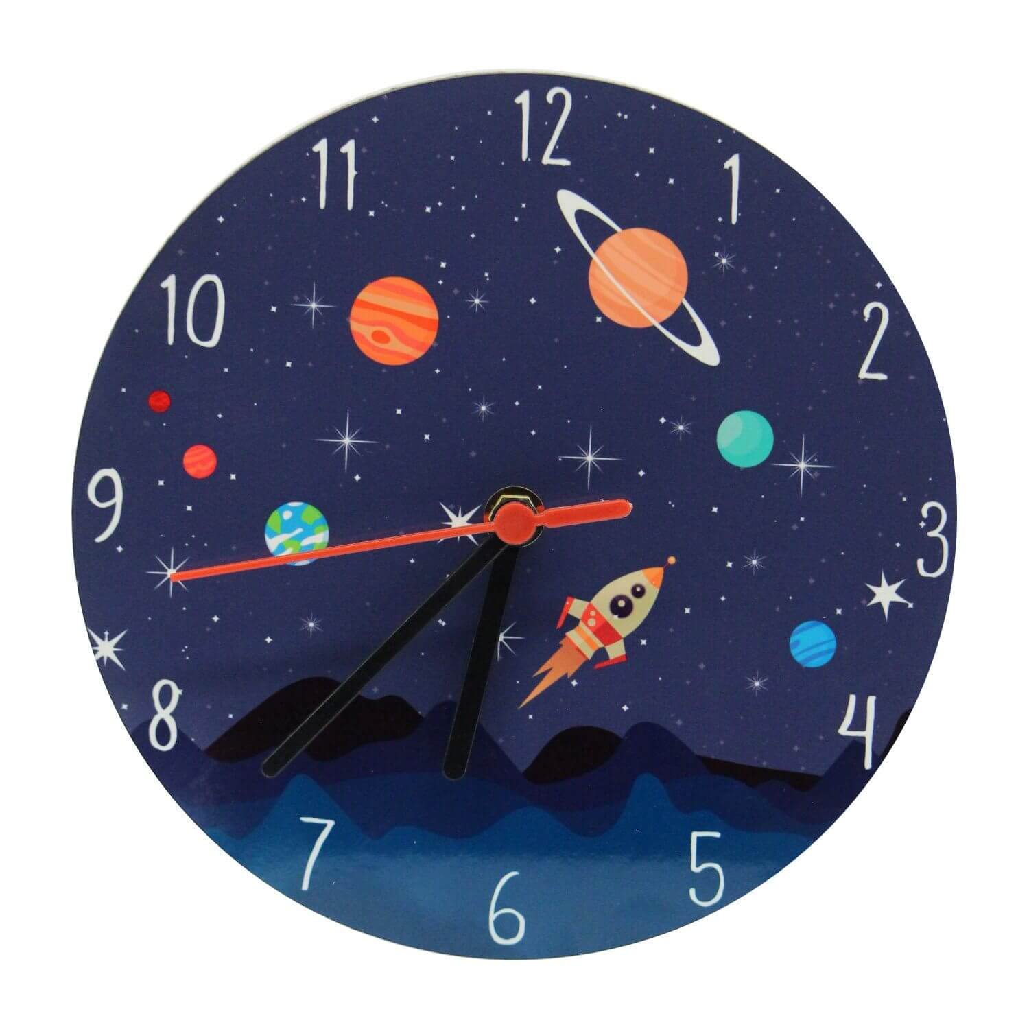 Mission to the Moon Clock Clock Mustard and Gray Ltd Shropshire UK