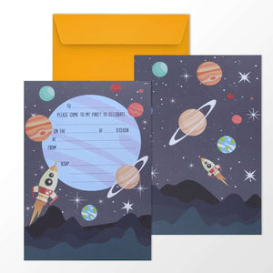 Mission to the Moon Party Invitations Party Invitations Mustard and Gray Ltd Shropshire UK