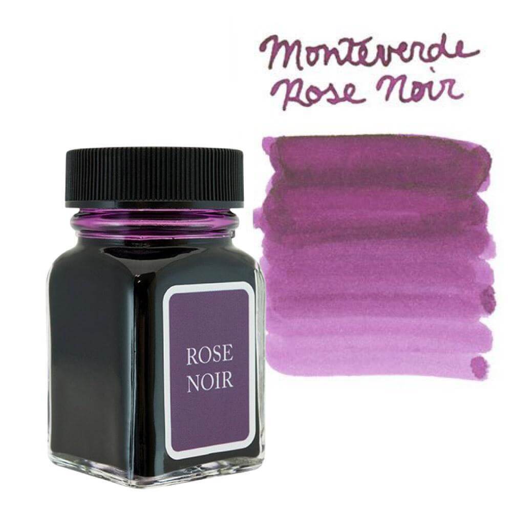 Monteverde Noir 30ml Ink - Rose Noir Ink Mustard and Gray Ltd Shropshire UK