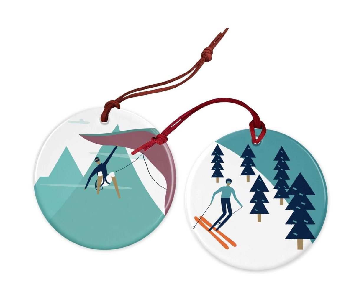 Mountains are Calling Christmas Decorations - Mustard and Gray Ltd