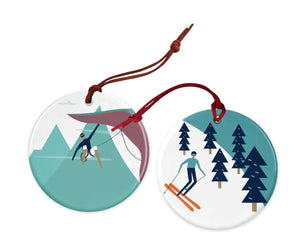 Mountains are Calling Christmas Decorations - Mustard and Gray Ltd