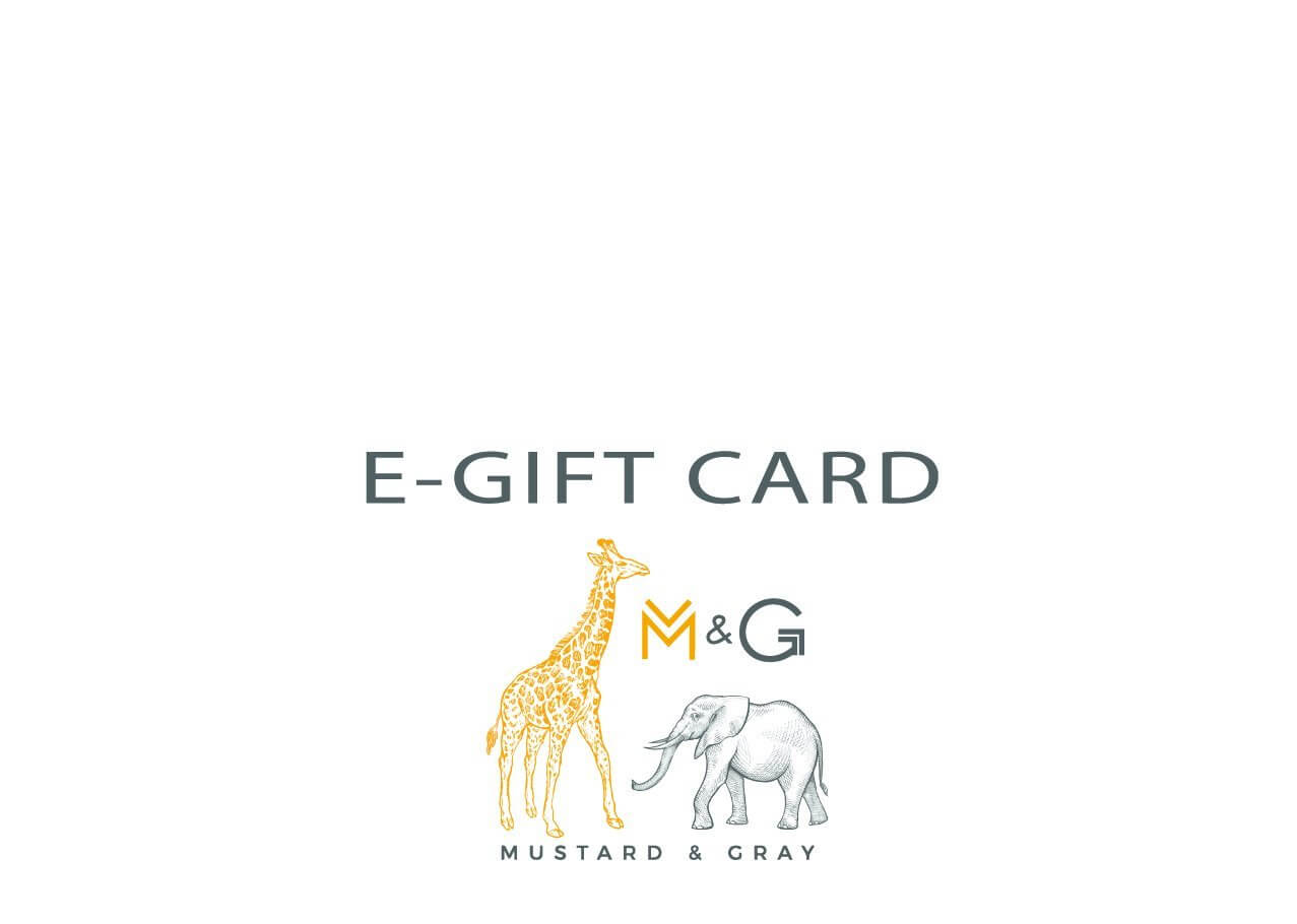 Mustard and Gray E-Gift Card Gift Card Mustard and Gray Ltd Shropshire UK