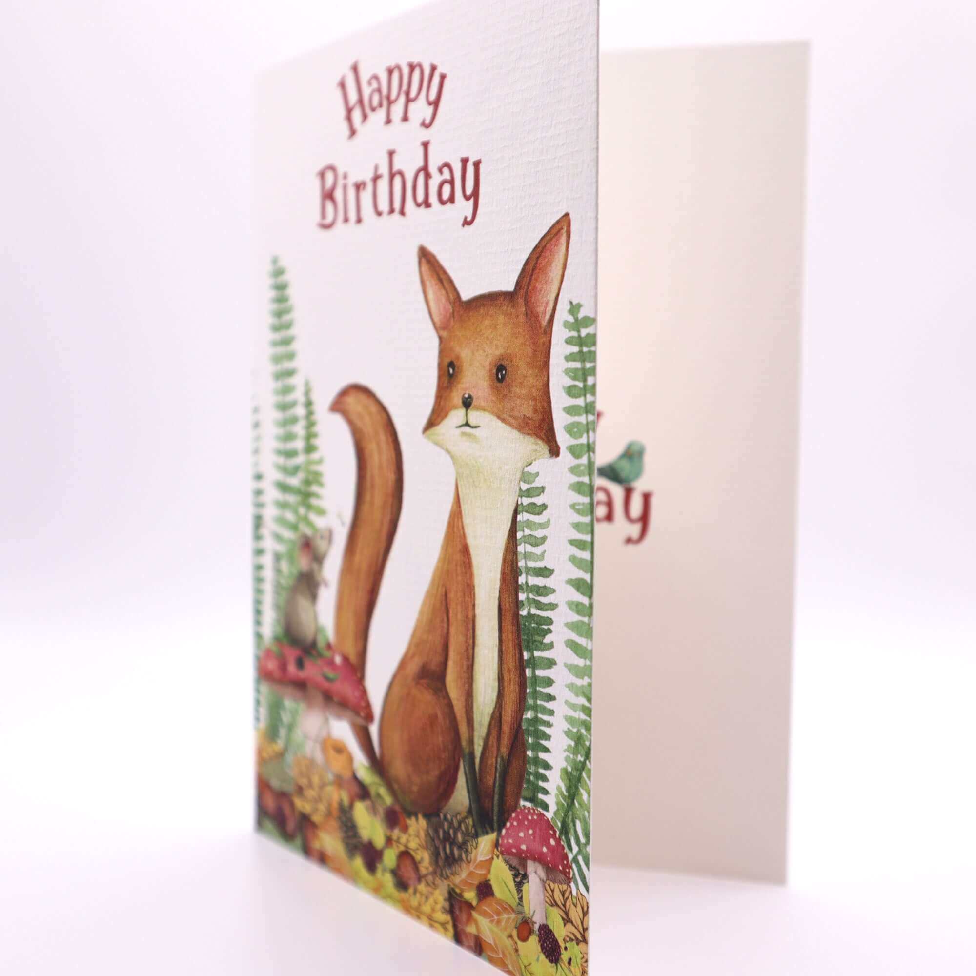 Nature Birthday Card Greetings Card Mustard and Gray Ltd Shropshire UK