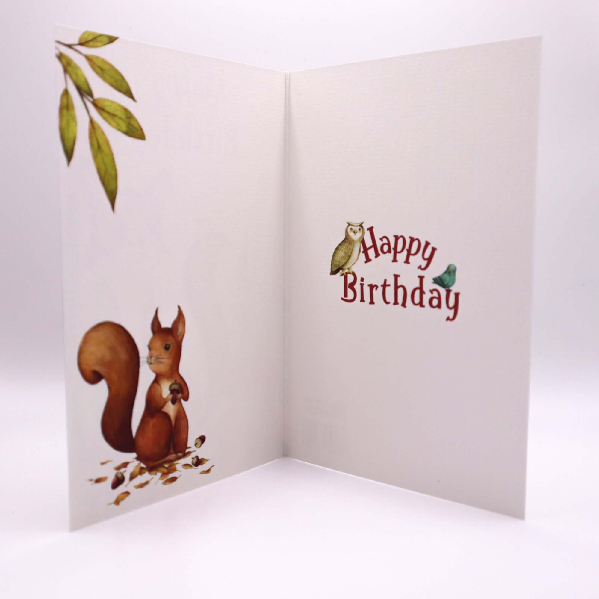 Nature Birthday Card Greetings Card Mustard and Gray Ltd Shropshire UK