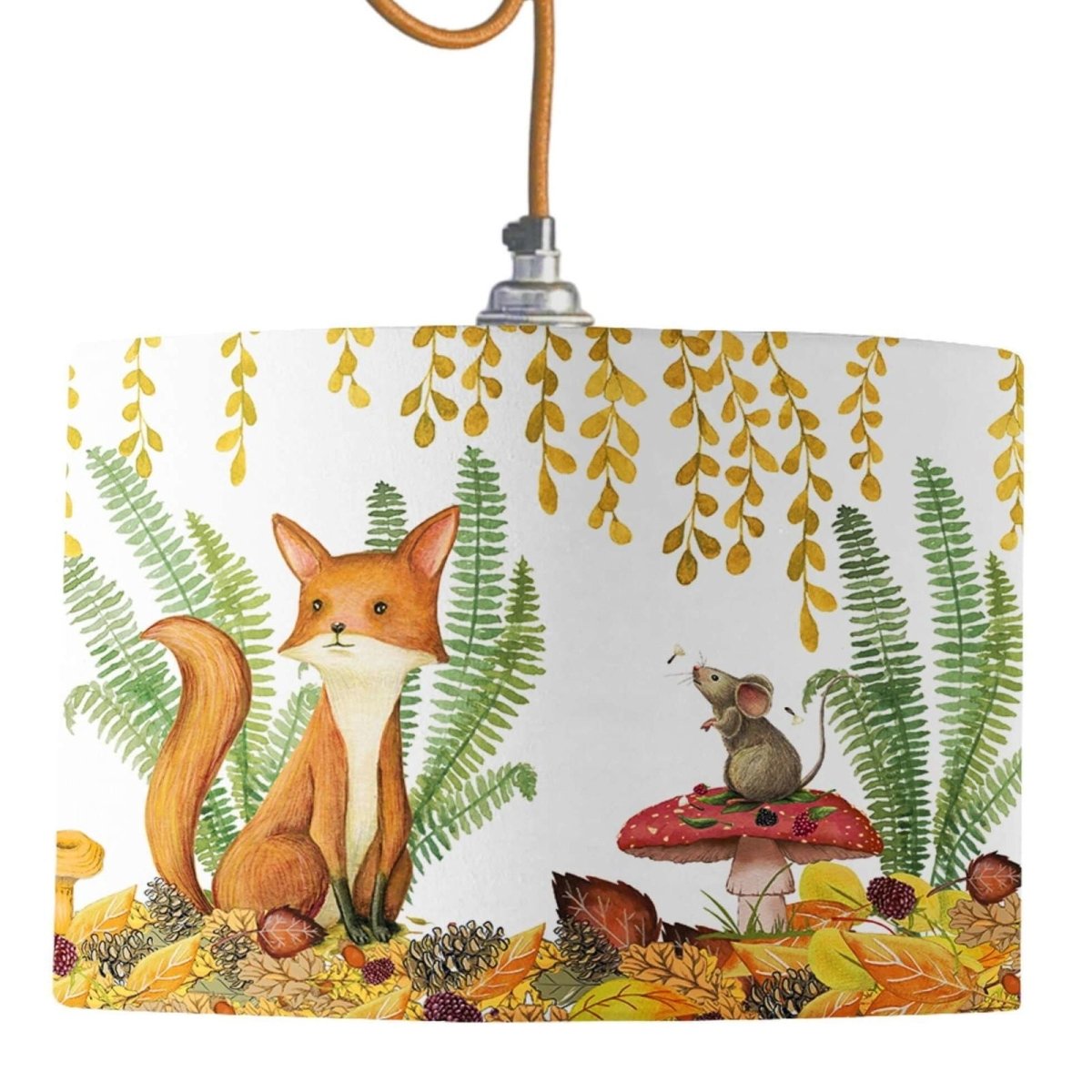 Nature Lamp Shade - Mustard and Gray Ltd