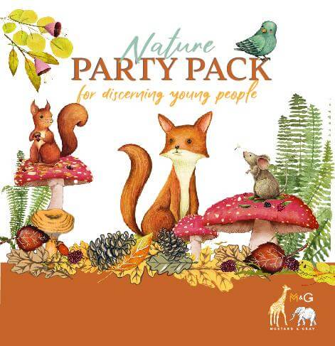 Nature Party Pack Party Box Mustard and Gray Ltd Shropshire UK