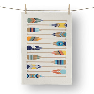 Oars Tea Towel - Mustard and Gray Ltd